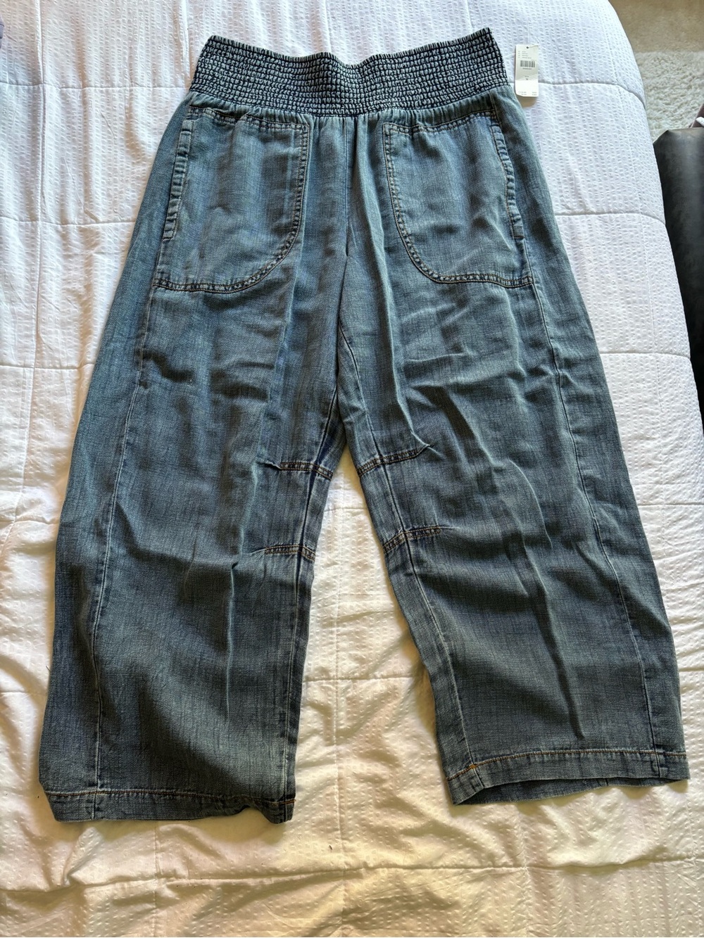 Pilcro from Anthropology Elastic-Waist Denim Pants